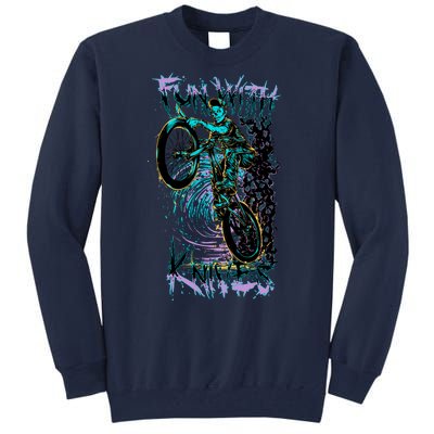 Fun With Knives Bike Trickster Rider Tall Sweatshirt