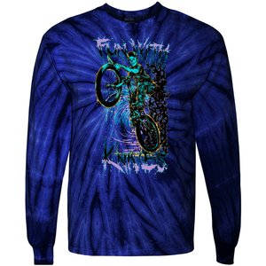 Fun With Knives Bike Trickster Rider Tie-Dye Long Sleeve Shirt