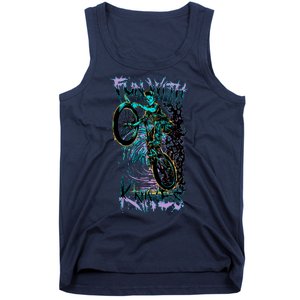 Fun With Knives Bike Trickster Rider Tank Top