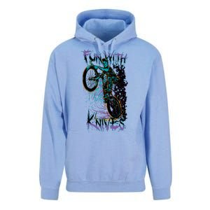 Fun With Knives Bike Trickster Rider Unisex Surf Hoodie