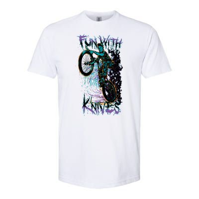 Fun With Knives Bike Trickster Rider Softstyle CVC T-Shirt