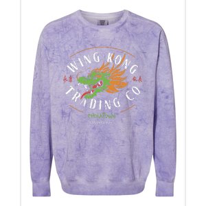 Funny Wing Kong Trading Co Colorblast Crewneck Sweatshirt