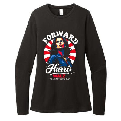 Forward With Kamala Harris Walz Political Campaign Gift Womens CVC Long Sleeve Shirt