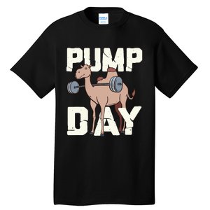 Funny Weight Lifting Hump Day Camel Fitness Humor Tall T-Shirt