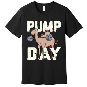 Funny Weight Lifting Hump Day Camel Fitness Humor Premium T-Shirt