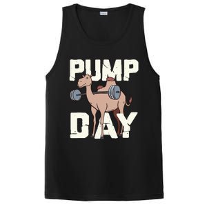 Funny Weight Lifting Hump Day Camel Fitness Humor PosiCharge Competitor Tank