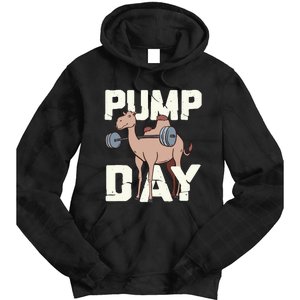 Funny Weight Lifting Hump Day Camel Fitness Humor Tie Dye Hoodie