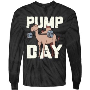 Funny Weight Lifting Hump Day Camel Fitness Humor Tie-Dye Long Sleeve Shirt