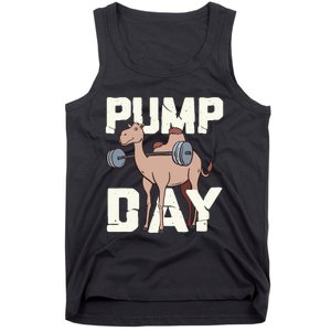 Funny Weight Lifting Hump Day Camel Fitness Humor Tank Top