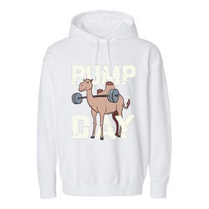 Funny Weight Lifting Hump Day Camel Fitness Humor Garment-Dyed Fleece Hoodie