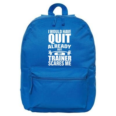 Funny Weight Lifting Gym Saying Workout Training Gift 16 in Basic Backpack