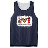 Firefighter Wife Life Peace Love Fire Wife Heart Mesh Reversible Basketball Jersey Tank