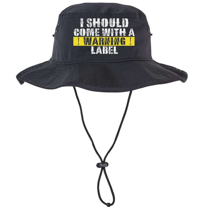 Funny Warning Label I Should Come With A Warning Label Bucket Hat