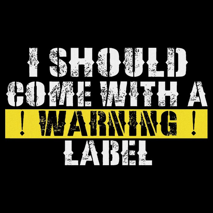 Funny Warning Label I Should Come With A Warning Label Flat Bill Trucker Hat