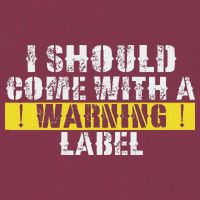 Funny Warning Label I Should Come With A Warning Label 16oz Travel Tumbler