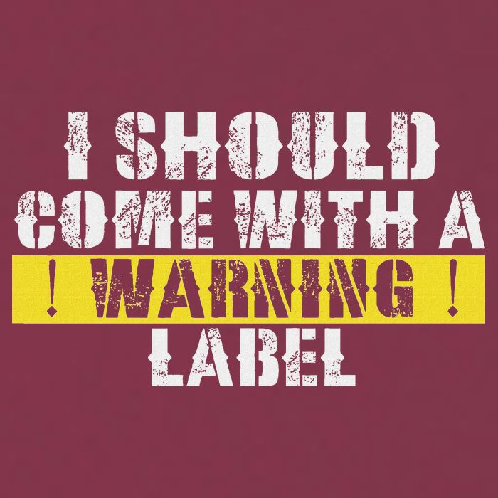 Funny Warning Label I Should Come With A Warning Label 16oz Travel Tumbler