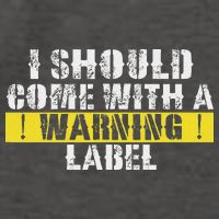 Funny Warning Label I Should Come With A Warning Label Vector Backpack