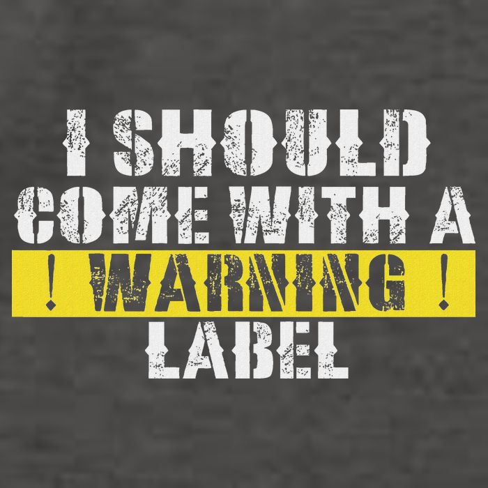 Funny Warning Label I Should Come With A Warning Label Vector Backpack