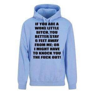 Funny Woke Little Bitch Unisex Surf Hoodie