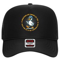 Funny Whatever Life Throws At You Duck And Let Hit Someone Else  Trucker Hat