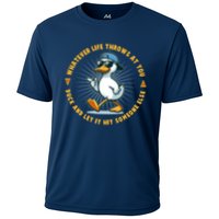 Funny Whatever Life Throws At You Duck And Let Hit Someone Else  Performance Shirt