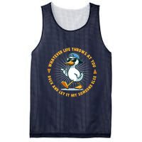 Funny Whatever Life Throws At You Duck And Let Hit Someone Else  Mesh Reversible Basketball Jersey Tank