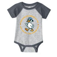 Funny Whatever Life Throws At You Duck And Let Hit Someone Else  Infant Baby Jersey Bodysuit