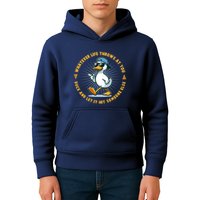 Funny Whatever Life Throws At You Duck And Let Hit Someone Else  Kids Hoodie