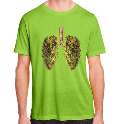 Funny Weed Lung Marijuana Bud THC Lung TShirt Adult ChromaSoft Performance T-Shirt