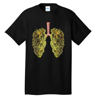 Funny Weed Lung Marijuana Bud THC Lung TShirt Tall T-Shirt