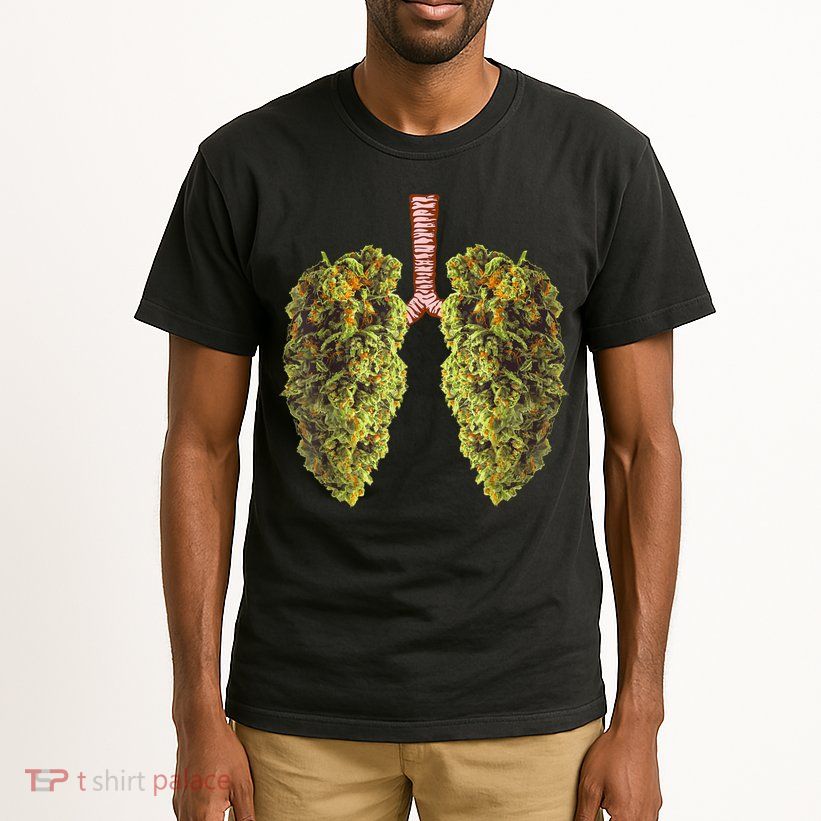 Funny Weed Lung Marijuana Bud THC Lung TShirt Tall T-Shirt