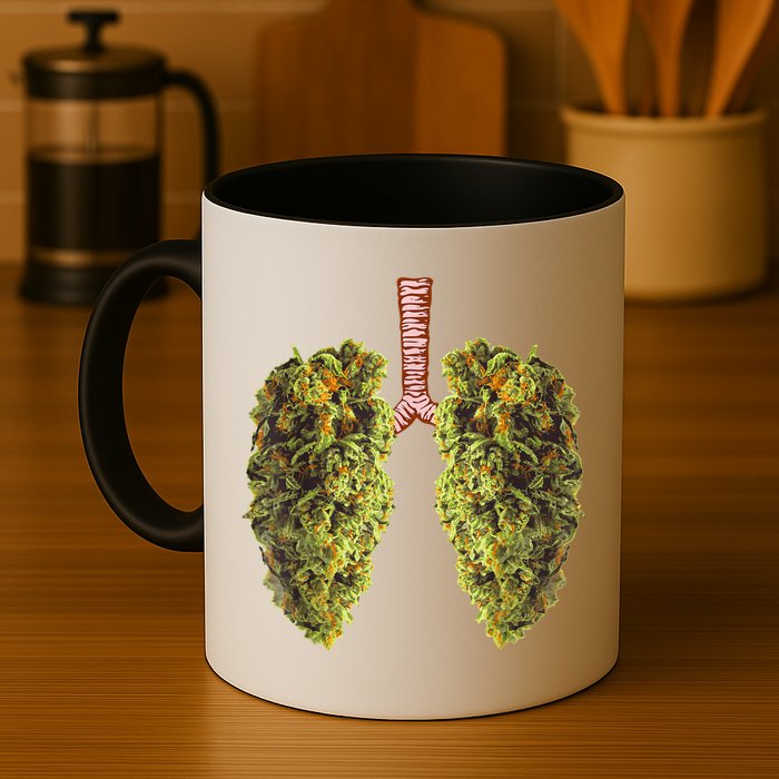 Funny Weed Lung Marijuana Bud THC Lung TShirt Mug