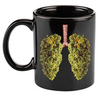 Funny Weed Lung Marijuana Bud THC Lung TShirt 11oz C Handle Ceramic Mug