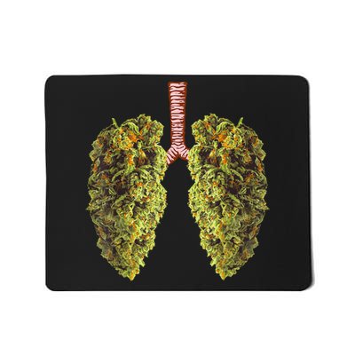 Funny Weed Lung Marijuana Bud THC Lung TShirt Mousepad