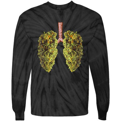 Funny Weed Lung Marijuana Bud THC Lung TShirt Tie-Dye Long Sleeve Shirt