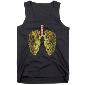 Funny Weed Lung Marijuana Bud THC Lung TShirt Tank Top