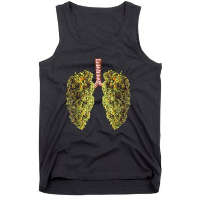 Funny Weed Lung Marijuana Bud THC Lung TShirt Tank Top