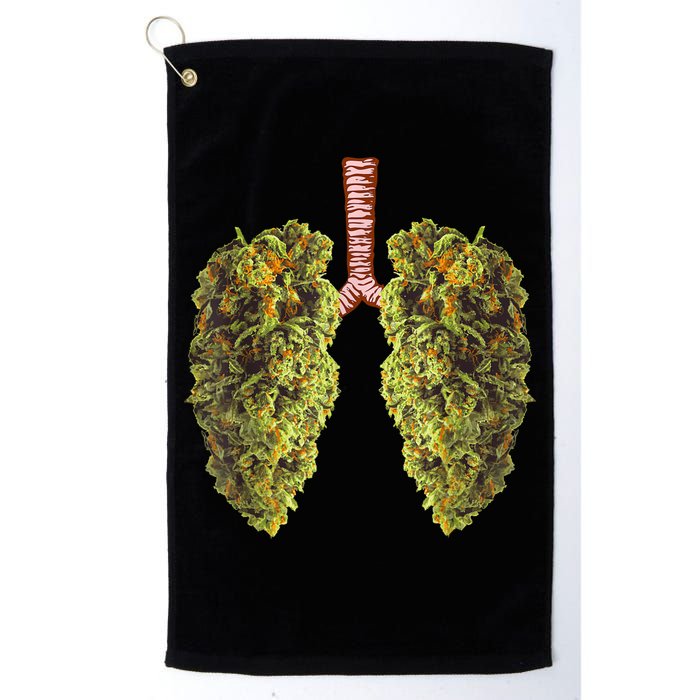 Funny Weed Lung Marijuana Bud THC Lung TShirt Golf Towel