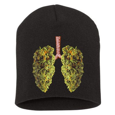 Funny Weed Lung Marijuana Bud THC Lung TShirt Short Acrylic Beanie