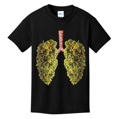 Funny Weed Lung Marijuana Bud THC Lung TShirt Kids T-Shirt