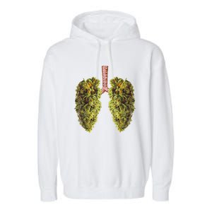 Funny Weed Lung Marijuana Bud THC Lung TShirt Garment-Dyed Fleece Hoodie