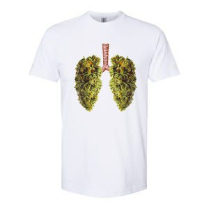 Funny Weed Lung Marijuana Bud THC Lung TShirt Softstyle CVC T-Shirt