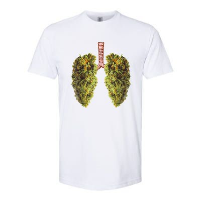 Funny Weed Lung Marijuana Bud THC Lung TShirt Softstyle CVC T-Shirt