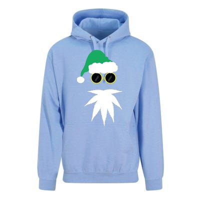 Funny Weed Leaf Santa Beard Naughty Christmas Marijuana Unisex Surf Hoodie