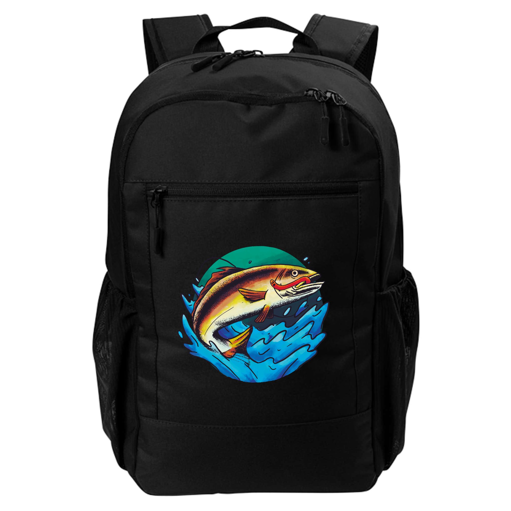 Fishing Worm Lake Backpack