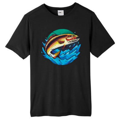 Fishing Worm Lake Tall Fusion ChromaSoft Performance T-Shirt