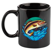Fishing Worm Lake 11oz C Handle Ceramic Mug