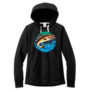 Fishing Worm Lake Women's Fleece Hoodie