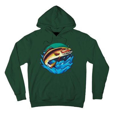 Fishing Worm Lake Hoodie