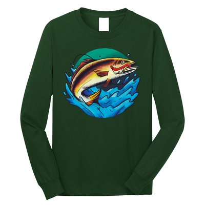 Fishing Worm Lake Long Sleeve Shirt